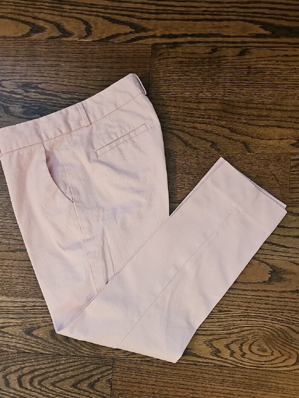 Banana Republic Pale Pink Textured Hampton Pants Size 2 - Picture 10 of 13